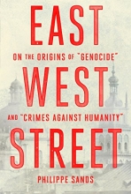 Cover art for East West Street: On the Origins of "Genocide" and "Crimes Against Humanity" (Deckle Edge)