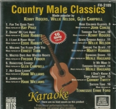 Cover art for FOREVER HITS Karaoke COUNTRY MALE CLASSICS FH-3109 CDG 16 Songs