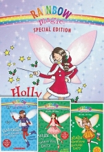 Cover art for Rainbow Magic Christmas Fairies Set of 4 with Glitter Snowflake Charm Bracelet, Paige the Christmas Play Fairy, Holly the Christmas Fairy, Natalie the Christmas Stocking Fairy, Gabriella the Snow Kingdom Fairy