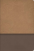 Cover art for Holy Bible: New King James Version, Champagne / Deep Taupe, Leathersoft, Giant Print Reference Edition