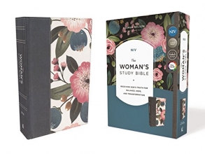 Cover art for NIV, The Woman's Study Bible, Cloth over Board, Blue Floral, Full-Color, Red Letter: Receiving God's Truth for Balance, Hope, and Transformation