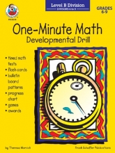 Cover art for One-Minute Math Level B Division: Divisors 6 to 9 (Developmental Drill)