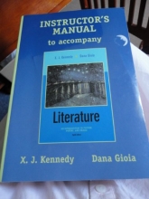 Cover art for Instructor's manual to accompany Literature, an introduction to fiction, poetry, and drama