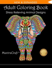 Cover art for Adult Coloring Book: Stress Relieving Animal Designs