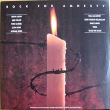 Cover art for rock for amnesty LP