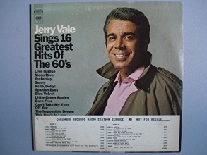 Cover art for Jerry Vale Sings 16 Greatest Hits of the 60's
