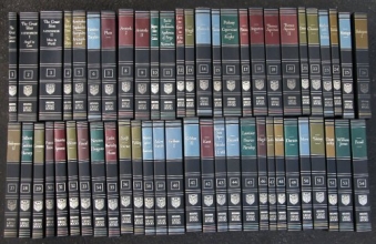 Cover art for Britannica Great Books of the Western World (Deluxe Black Binding) 54 Volumes Complete (Great Books of the Western World, Complete Set)