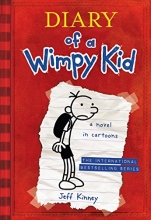 Cover art for Diary of a Wimpy Kid, a Novel in Cartoons