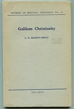 Cover art for Galilean Christianity (Studies in Biblical Theology No. 16)
