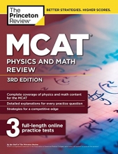 Cover art for MCAT Physics and Math Review, 3rd Edition (Graduate School Test Preparation)