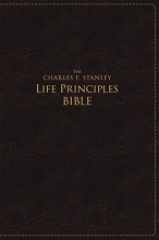 Cover art for NASB, The Charles F. Stanley Life Principles Bible, Large Print, Leathersoft, Burgundy: Large Print Edition (Signature)