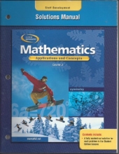 Cover art for Mathematics: Applications and Concepts, Course 2, Solutions Manual