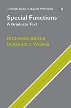 Cover art for Special Functions: A Graduate Text (Cambridge Studies in Advanced Mathematics)