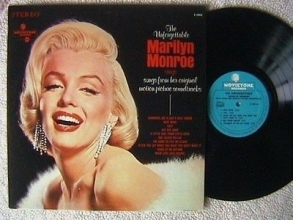 Cover art for Marilyn Monroe "The Unforgettable" Lp 1970