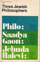 Cover art for THREE JEWISH PHILOSOPHERS.