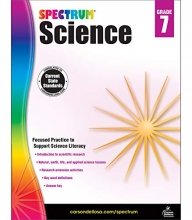 Cover art for Carson Dellosa  Spectrum Science, Focused Practice to Support Science Literacy for 7th Grade, 176 Pages, Ages 1213 with Answer Key