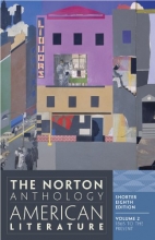 Cover art for The Norton Anthology of American Literature, Vol. 2: 1865 to the Present, Shorter 8th Edition