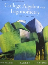 Cover art for College Algebra and Trigonometry, Instructor's Annotated Edition