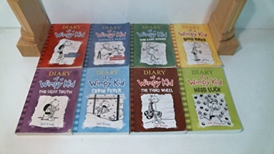 Cover art for Diary of a Wimpy Kid Set 1-8 (Diary of a Wimpy Kid, Rodrick Rules, The Last Straw, Dog Days, The Ugly Truth, Cabin Fever, The Third Wheel, Hard Luck)