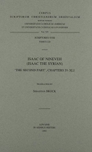 Cover art for Isaac of Nineveh (Isaac the Syrian): The Second Part, Chapters 4-41 (Corpus Scriptorum Christianorum Orientalium)