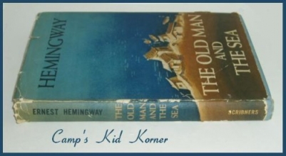 Cover art for The old man and the sea. Novel. Jacket design by A.