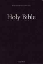 Cover art for NIV, Holy Bible, Large Print, Paperback, Black