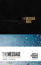 Cover art for The Message Gift and Award Bible (Softcover, Black): The Bible in Contemporary Language