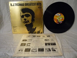 Cover art for Autographed B.J. Thomas Greatest Hits Volume 1 hand SIGNED - Hooked On A Feeling Rain Drops Trifold Vinyl Record LP Album - 1st Us Pressing SPS 578 - Pop Rock Music 1970