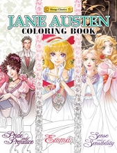 Cover art for Jane Austen Coloring Book (Manga Classics)