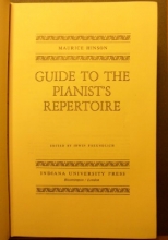Cover art for Guide to the pianist's repertoire