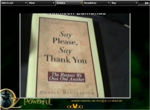 Cover art for Say Please, Say Thank You: The Respect We Owe One Another (THORNDIKE PRESS LARGE PRINT NONFICTION SERIES)