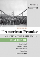 Cover art for The American Promise, Value Edition, Volume 2: From 1865