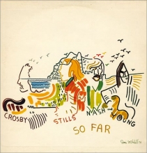 Cover art for Crosby Stills Nash & Young So Far 1980 German vinyl LP ATL50023