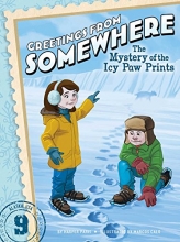 Cover art for The Mystery of the Icy Paw Prints (9) (Greetings from Somewhere)