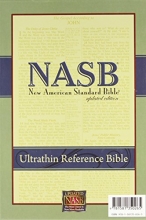 Cover art for New American Standard Ultrathin Reference Bible; Black Genuine Leather