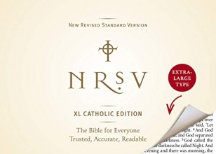 Cover art for NRSV XL, Catholic Edition, Hardcover, Navy