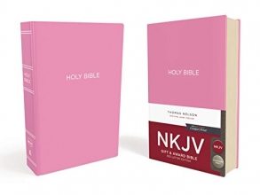 Cover art for NKJV, Gift and Award Bible, Leather-Look, Pink, Red Letter Edition, Comfort Print: Holy Bible, New King James Version