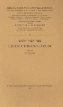 Cover art for Biblia Hebraica Stuttgartensia-FL: Liber Chronicorum (Hebrew Edition)