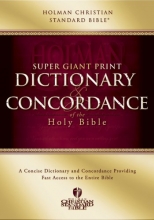 Cover art for HCSB Super Giant Print Dictionary and Concordance