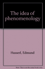 Cover art for The Idea of Phenomenology