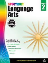 Cover art for Carson Dellosa  Spectrum Language Arts, Focused Practice for Language Arts Mastery for 2nd Grade, 176 Pages, Ages 78 with Answer Key