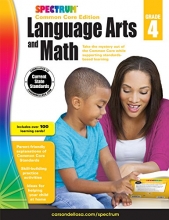 Cover art for Spectrum Language Arts and Math, Grade 4: Common Core Edition