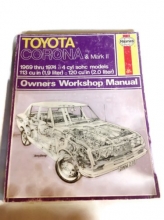 Cover art for Toyota Corona and Mark II 4 Cyl 69-74 (Owners Workshop Manuals Ser No 230)