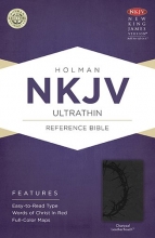 Cover art for NKJV Ultrathin Reference Bible, Charcoal LeatherTouch