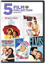Cover art for Singin' in the Rain / The Music Man / Seven Brides For Seven Brothers / Yankee Doodle Dandy / Elvis-Viva Las Vegas 