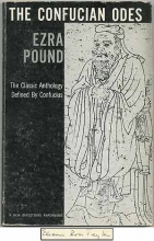 Cover art for The Confucian Odes by Ezra POUND (1954-11-08)