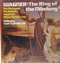 Cover art for Wagner The Ring of The Nibelung: (Complete 11 Record Box Set) Das Rheingold / Die Walkre / Siegfried / Gtterdmmerung / Wilhelm Furtwngler Conducting a Live Performance at La Scala, Milan (1950)