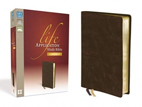 Cover art for NIV, Life Application Study Bible, Second Edition, Large Print, Bonded Leather, Brown