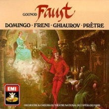 Cover art for Gounod: Faust (Complete Opera); Domingo, Freni, Ghiaurov, Allen, Pretre