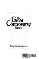 Cover art for The Great Controversy Ended